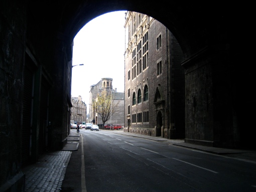 A tunnel in one of the lower areas.